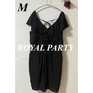 ロイヤルパーティー(ROYAL PARTY)のROYAL PARTY ロイヤルパーティー ドレスワンピース ブラック(ひざ丈ワンピース)