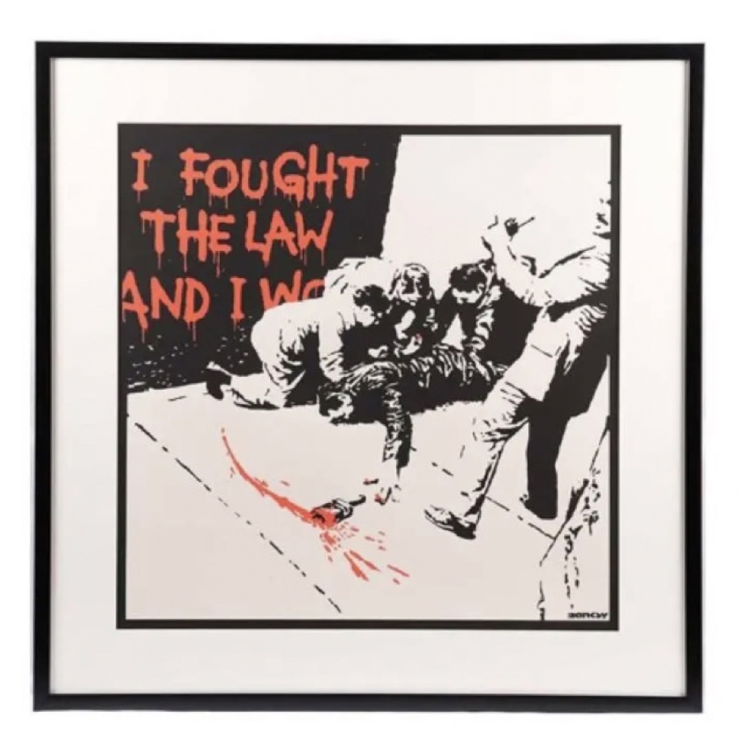 正規品】バンクシー Banksy IFOUGHT THE LAW WCP - 絵画/タペストリー