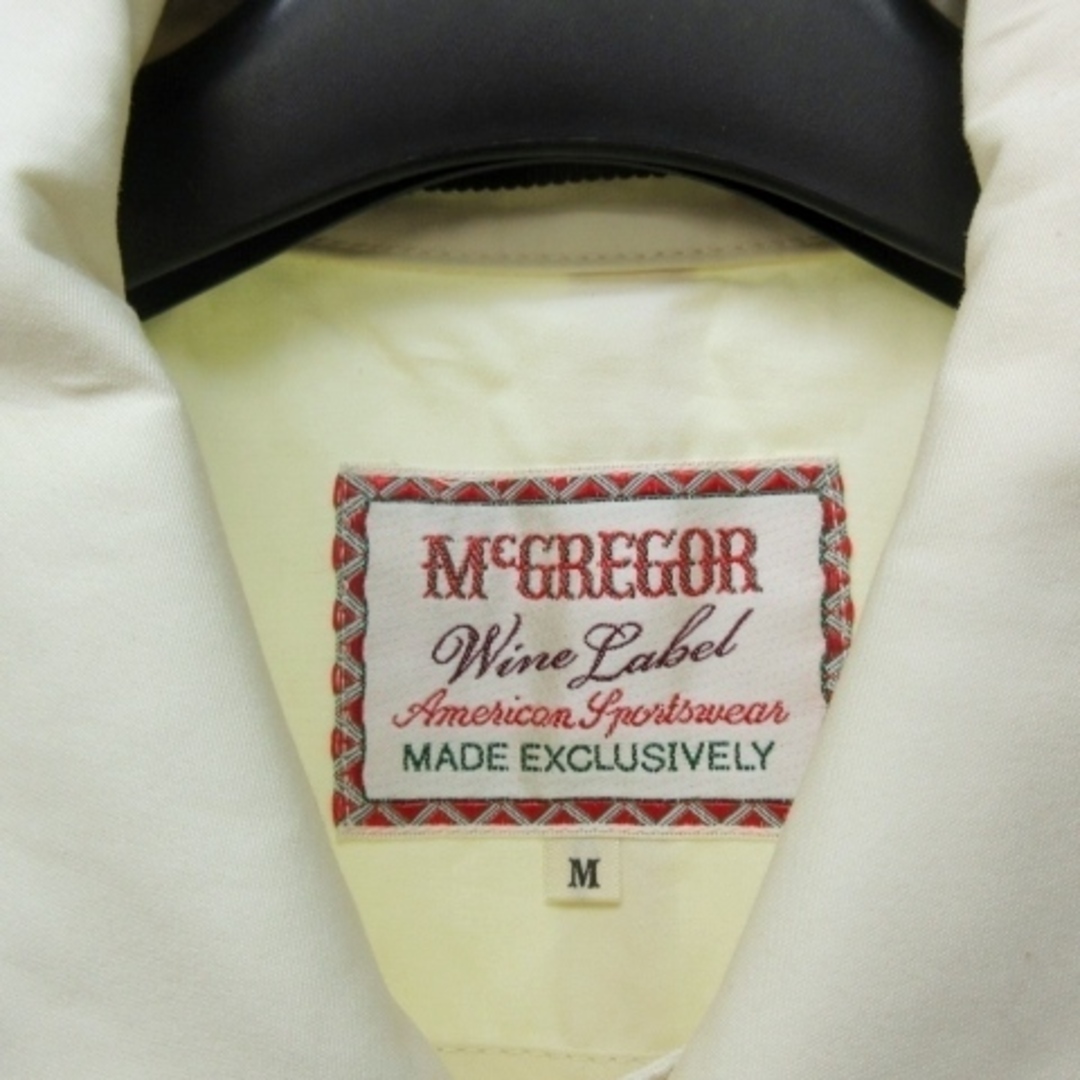 McGREGOR(マックレガー)のマックレガー Wine Label タグ付 ステンカラーコート 白 ホワイト M メンズのジャケット/アウター(ステンカラーコート)の商品写真