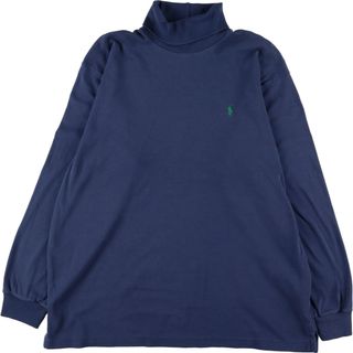 ラルフローレン(Ralph Lauren)の古着 90年代 ラルフローレン Ralph Lauren POLO by Ralph Lauren タートルネック ロングTシャツ ロンT USA製 メンズXL ヴィンテージ /eaa358572(Tシャツ/カットソー(半袖/袖なし))