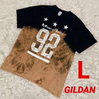 ギルタン(GILDAN)のGILDAN Tシャツ タイダイ染め ビックプリント(Tシャツ/カットソー(半袖/袖なし))