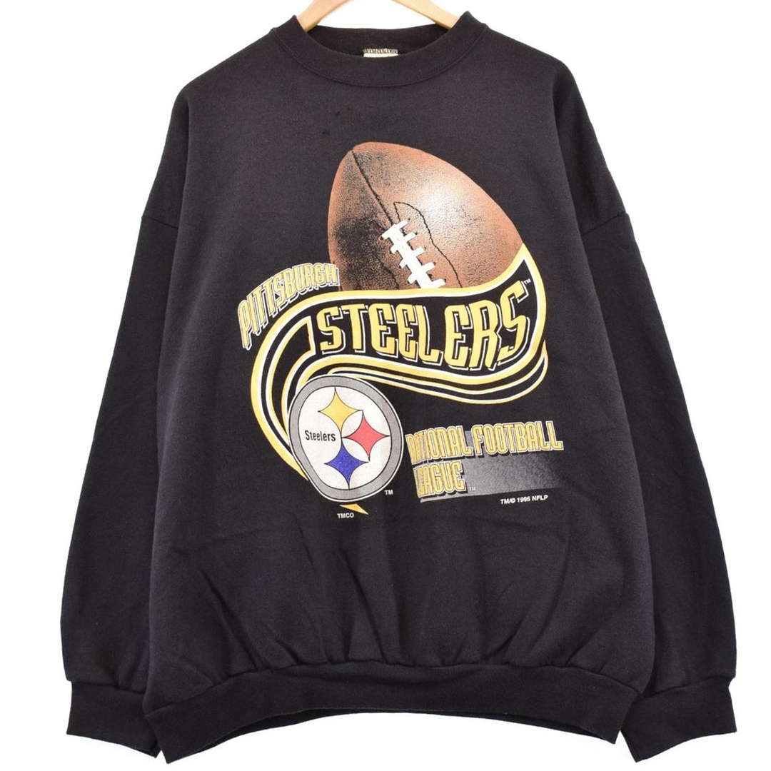 ビッグサイズ 90年代 タルテックス TULTEX NFL PITTSBURGH STEELERS ピッツバーグスティーラーズ スウェットシャツ トレーナー USA製 メンズXXXL ヴィンテージ /eaa330859