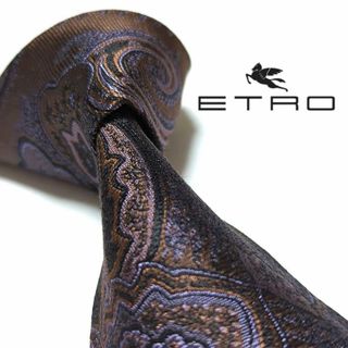 ETRO - エトロ ネクタイ ジャガード ペイズリー柄 高級シルク 古着