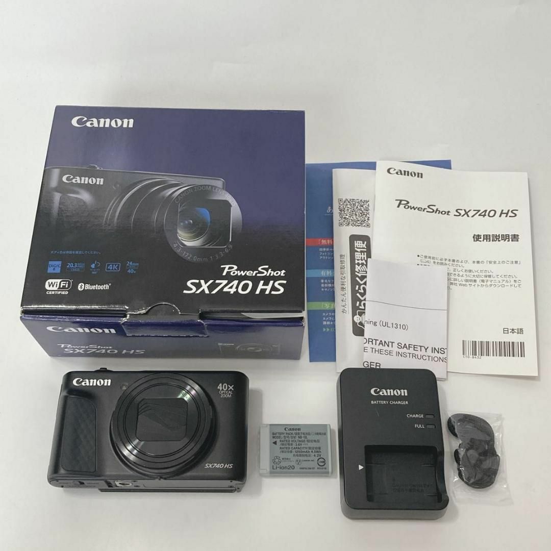 ファッション販売 Canon PowerShot SX740HS 黒 キヤノン パワー