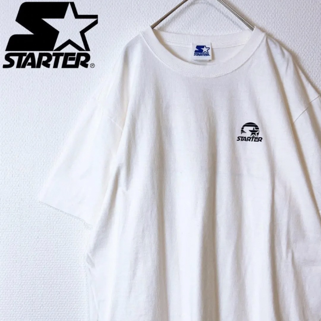 STARTER スターター 半袖Tシャツ ワンポイントロゴ ホワイト XL