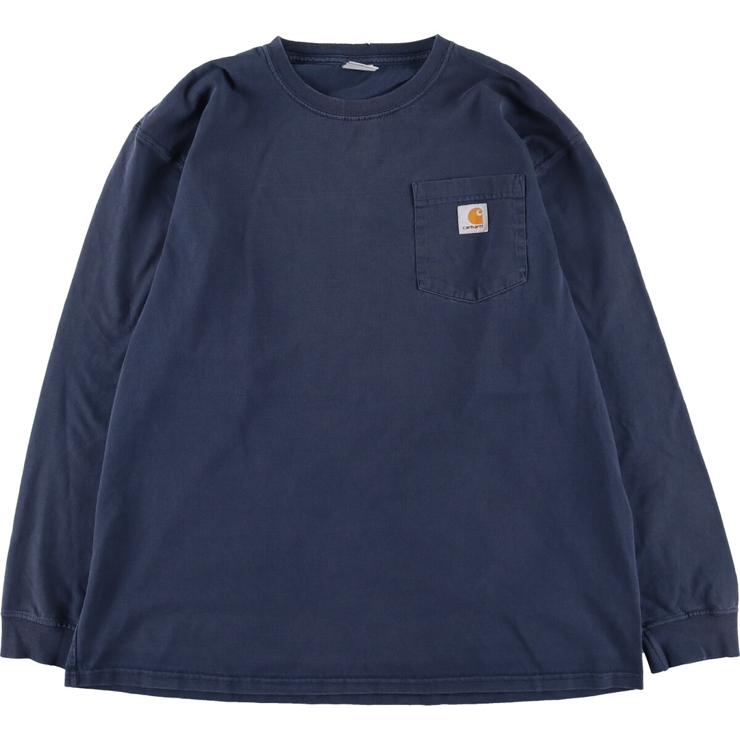 カーハート Carhartt 無地ポケットロングTシャツ ロンT メンズL /eaa358061