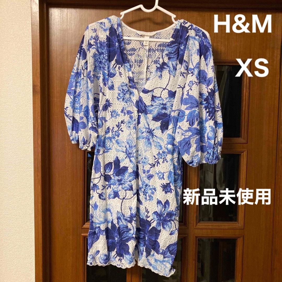 値下げ！新品未使用★H&M 花柄ワンピース/チュニック/ドレス | フリマアプリ ラクマ