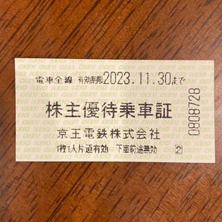 京王電鉄 株主優待 乗車券(鉄道乗車券)