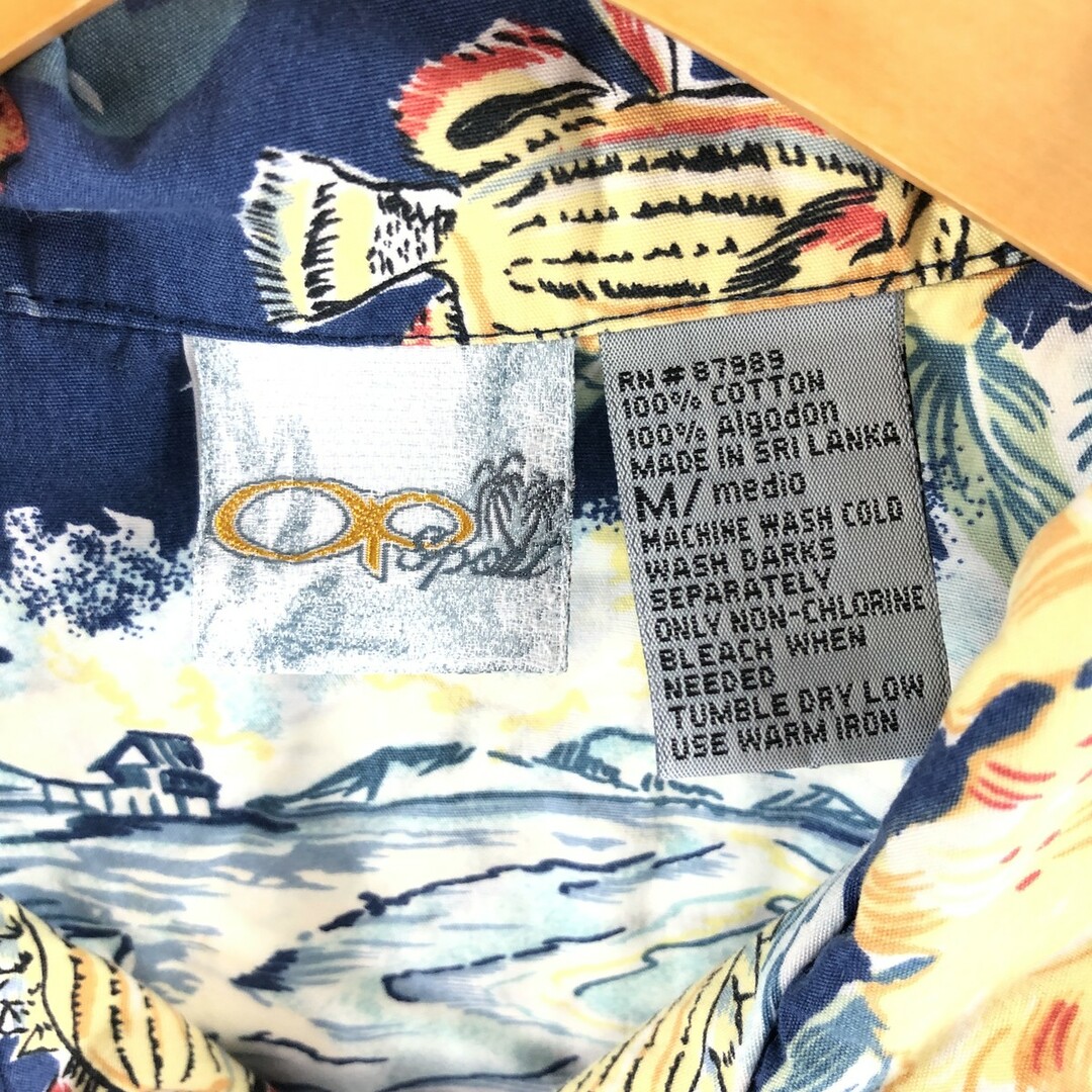 OCEAN PACIFIC(オーシャンパシフィック)の古着 オーシャンパシフィック Ocean pacific 総柄 ハワイアンアロハシャツ メンズXL /eaa357528 メンズのトップス(シャツ)の商品写真