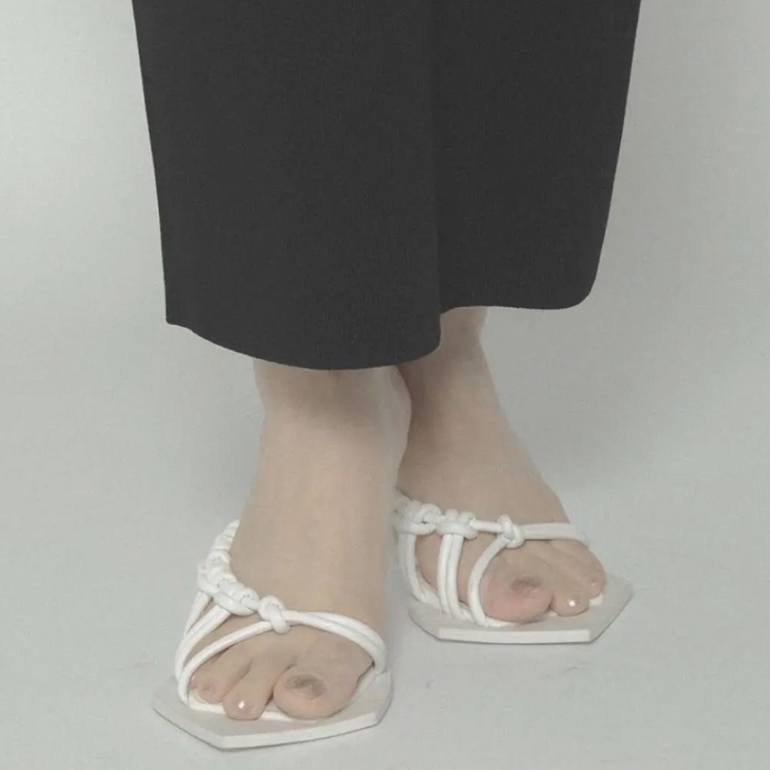 Bubbles - melt the lady tie wrap mule white 37の通販 by 金欠ちゃん