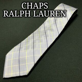 チャップス(CHAPS)のラルフローレン チェック スカイブルー ネクタイ A106-Y08(ネクタイ)