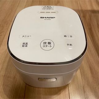 シャープ(SHARP)のSHARP 炊飯器　KS-CF05A-W(炊飯器)