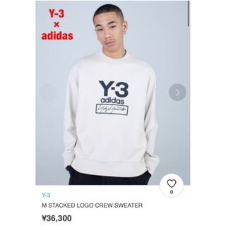 Y-3×adidas　M STACKED LOGO CREW SWEATER