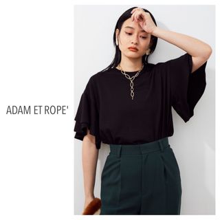 アダムエロぺ(Adam et Rope')のADAM ET ROPE'  アダムエロペ　フレアースリーブカットプルオーバー(カットソー(半袖/袖なし))