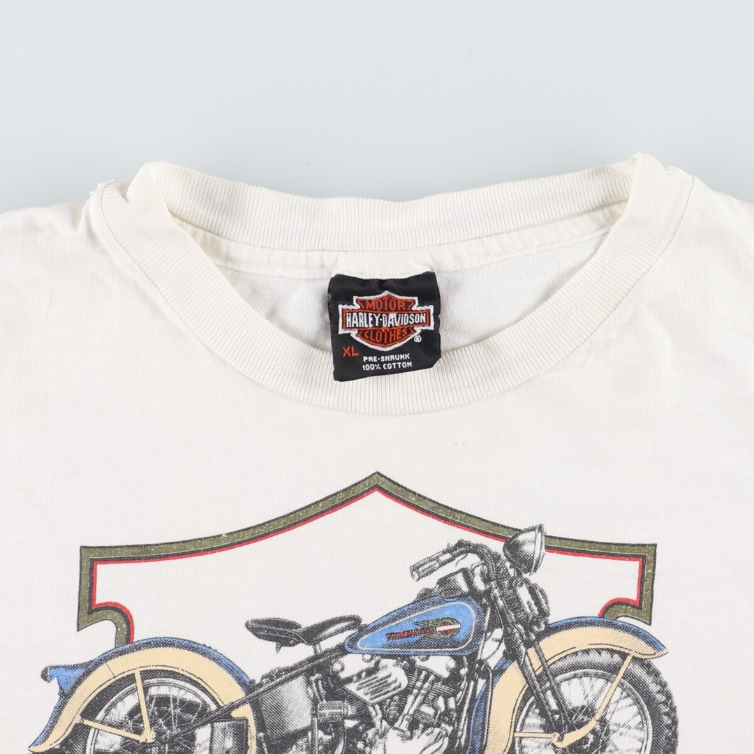 ハーレーダビッドソン Harley-Davidson 両面プリント モーターサイクル バイクTシャツ USA製 メンズL /eaa357918