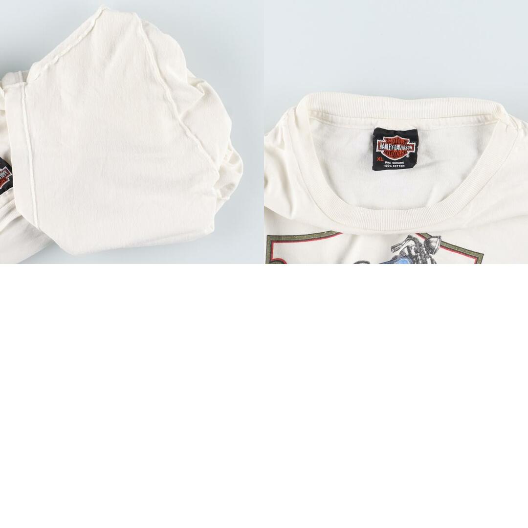 ハーレーダビッドソン Harley-Davidson 両面プリント モーターサイクル バイクTシャツ USA製 メンズL /eaa357918