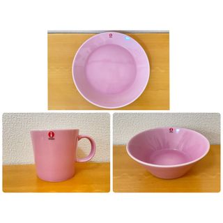 イッタラ(iittala)のイッタラ　ティーマ　ローズ  3点セット(食器)