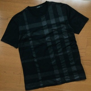 バーバリー(BURBERRY)の美品 BURBERRY BLACK LABEL 半袖Tシャツ サイズ3(Tシャツ/カットソー(半袖/袖なし))