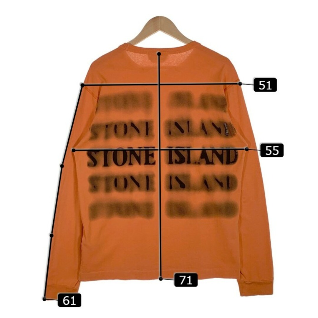 STONE ISLAND(ストーンアイランド)のストーンアイランド プリント ロングスリーブTシャツ サイズ L メンズのトップス(Tシャツ/カットソー(七分/長袖))の商品写真