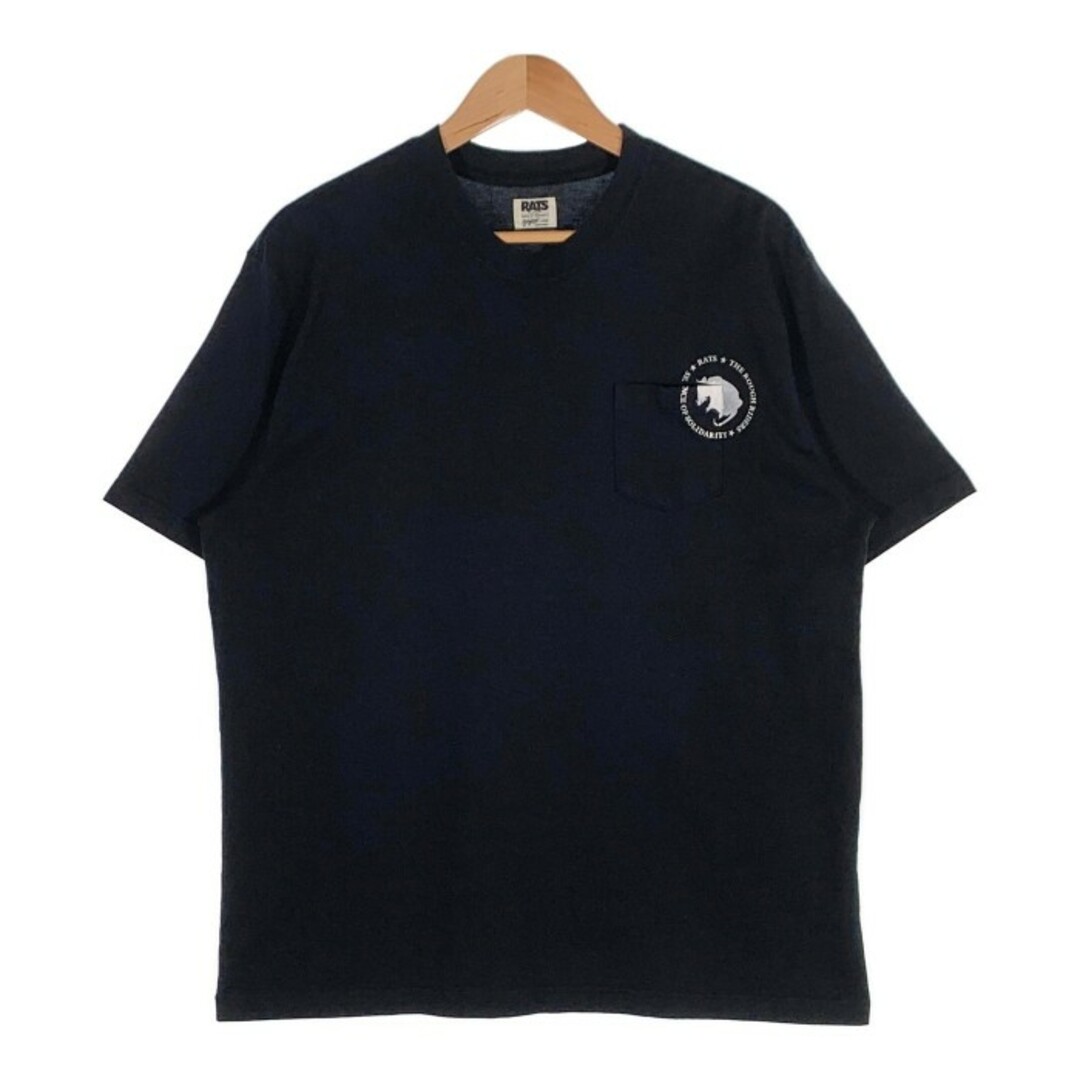 Tシャツ/カットソー(半袖/袖なし)ラッツ 23SS サークル ポケット Tシャツ サイズ L