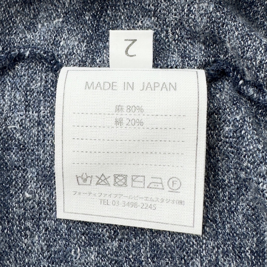 45rpm - 45R モンサンミッシェルの超ガーゼTシャツ 2 ニットソー 45rpm