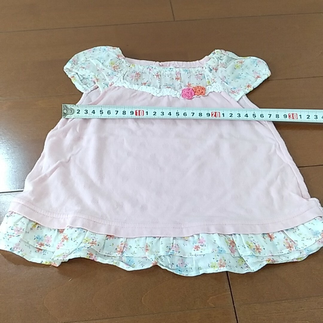 Pample Mousse(パンプルムース)の95トップスインナー キッズ/ベビー/マタニティのキッズ服女の子用(90cm~)(Tシャツ/カットソー)の商品写真