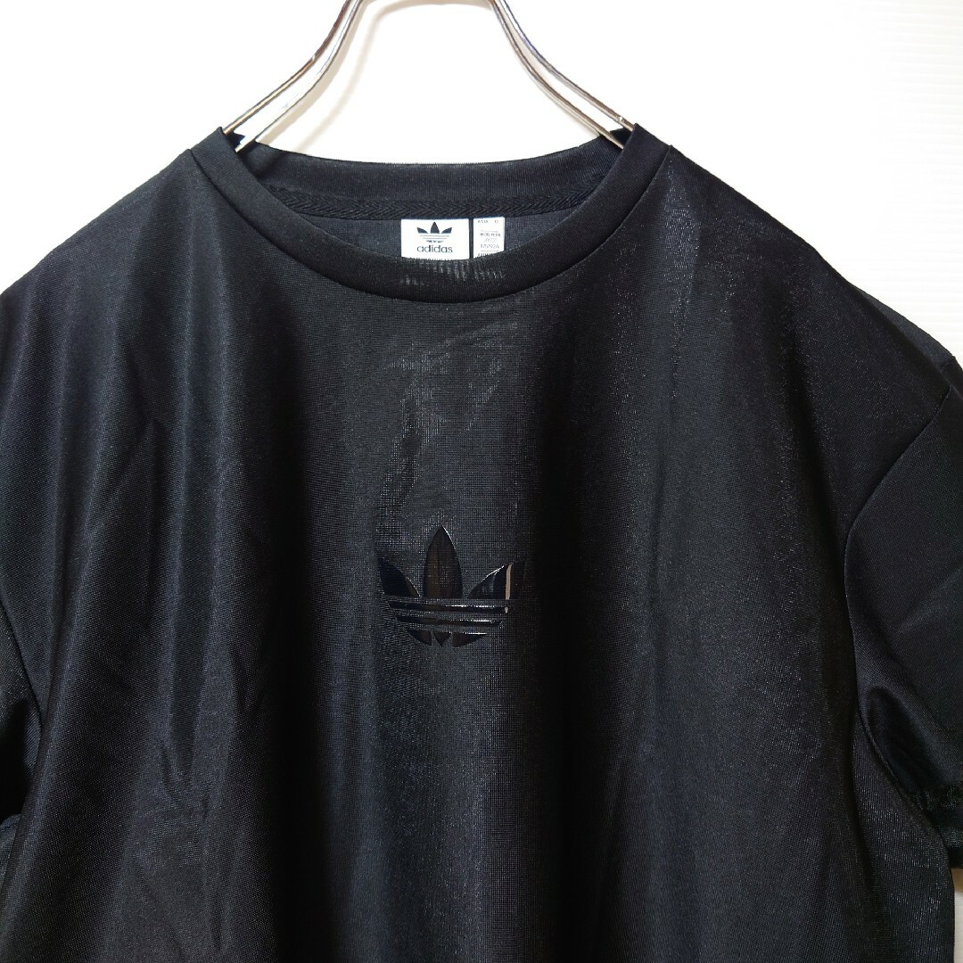 adidas(アディダス)の【ルーズフィット】adidas★Tシャツワンピース★チュニック★ドレス★黒★XL レディースのワンピース(ミニワンピース)の商品写真