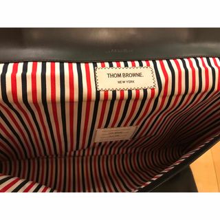 THOM BROWNE - トムブラウン THOMBROWNE レザー ブリーフケース ...