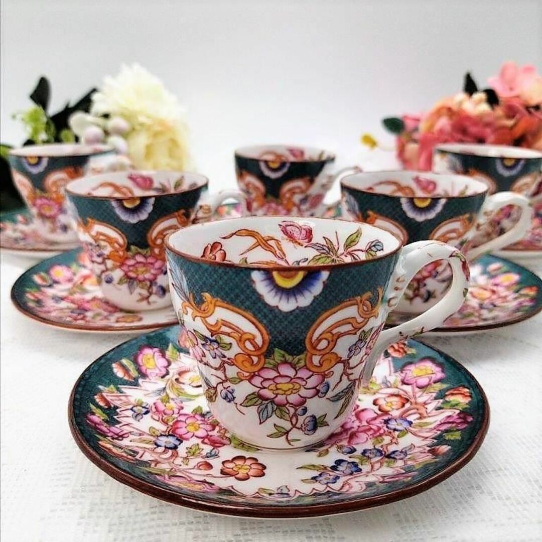 限定特価】 希少 素敵 サルグミンヌ ミントンMinton ☕カップ ソーサー