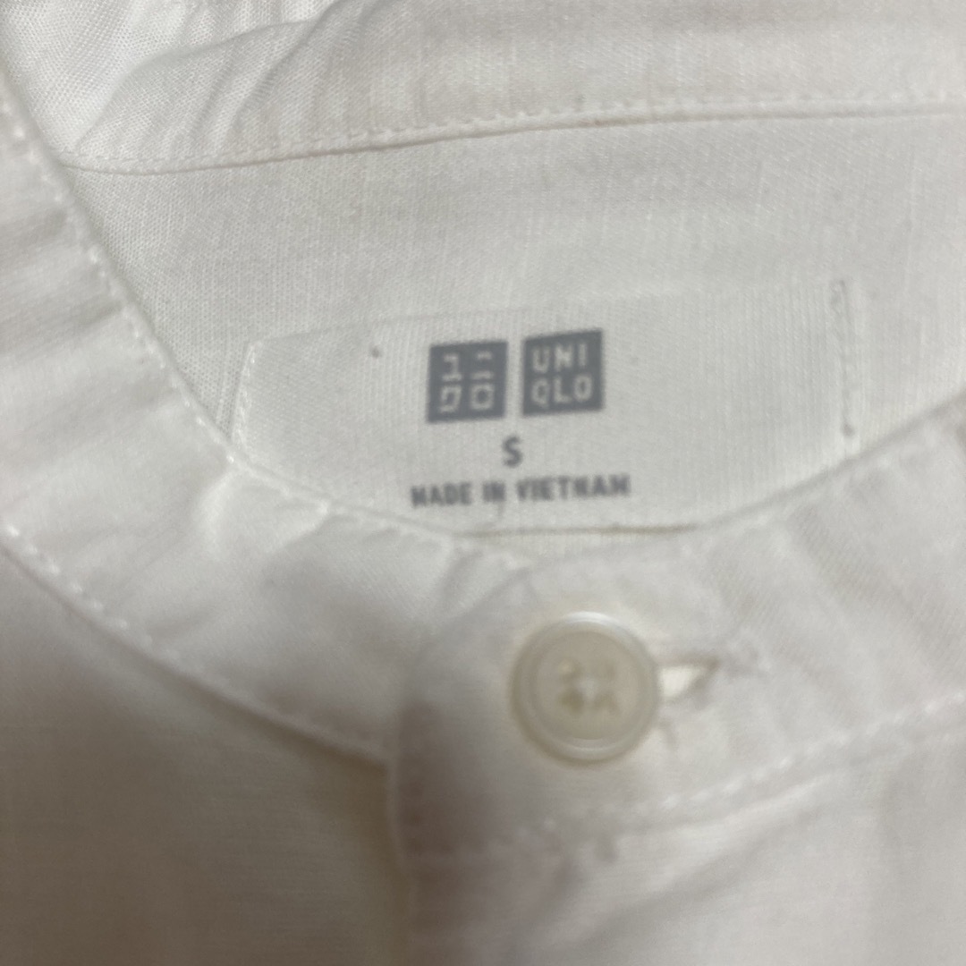 UNIQLO(ユニクロ)のUNIQLO  MENSリネンコットンスタンドカラーシャツ（長袖） メンズのトップス(シャツ)の商品写真