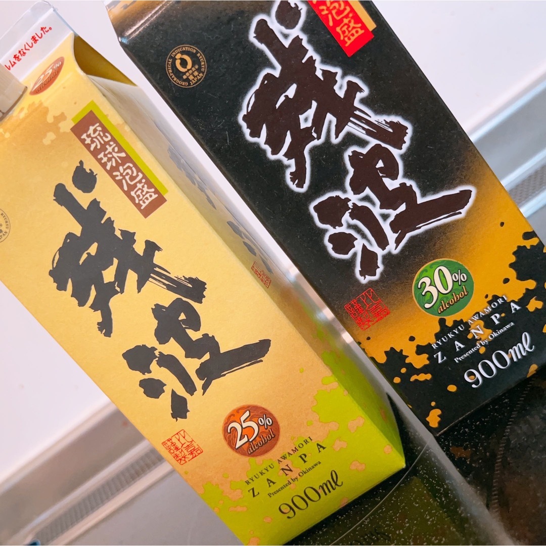 琉球泡盛 残波 900ml×4本 食品/飲料/酒の酒(焼酎)の商品写真