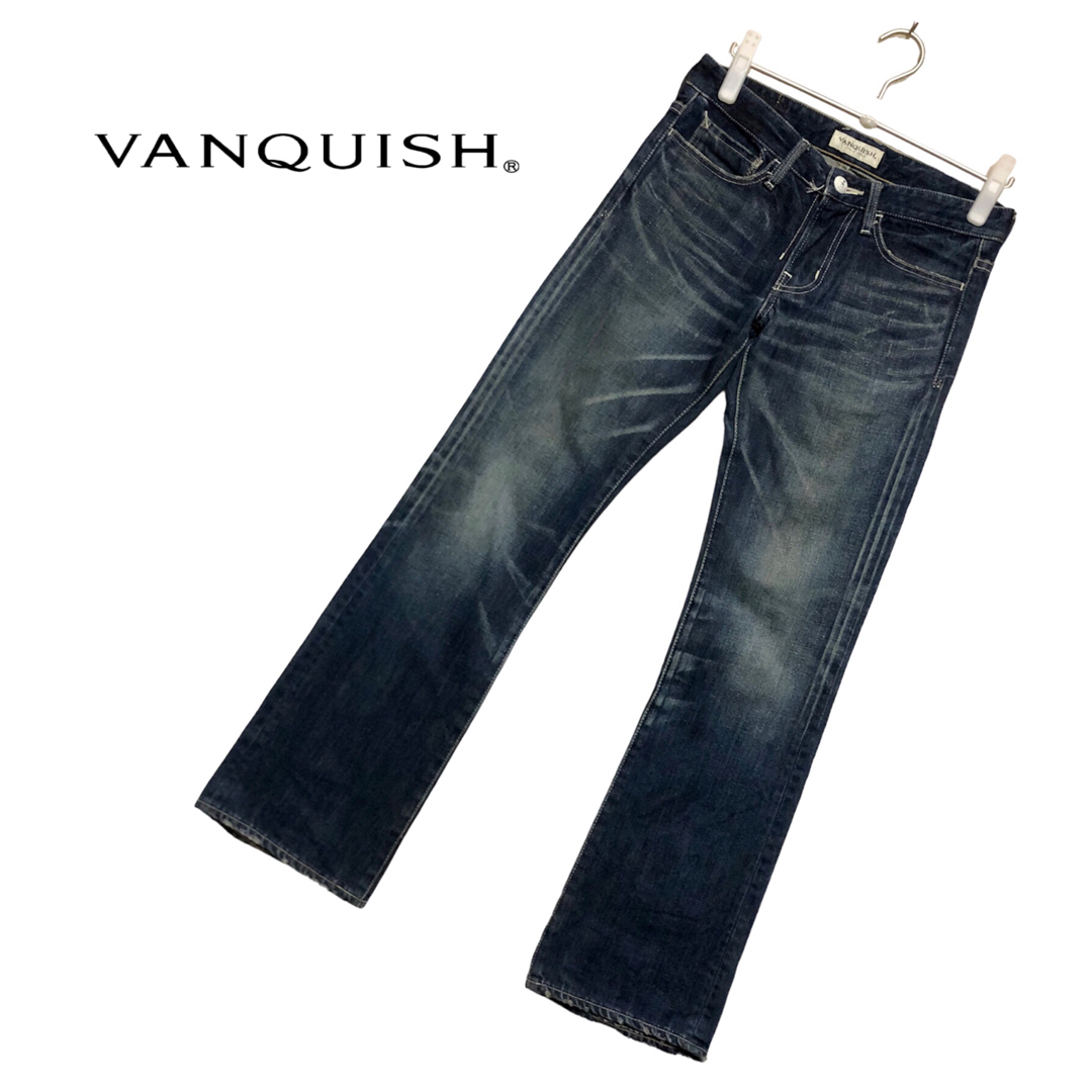VANQUISH(ヴァンキッシュ)のVANQUISH ブーツカットデニムパンツ VJP1005 メンズのパンツ(デニム/ジーンズ)の商品写真