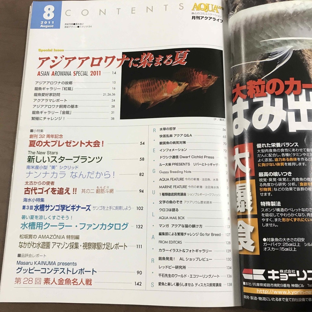 貴重】アクアライフ 雑誌 月刊AQUALIFE 2011年8月 No385の通販 by ピー