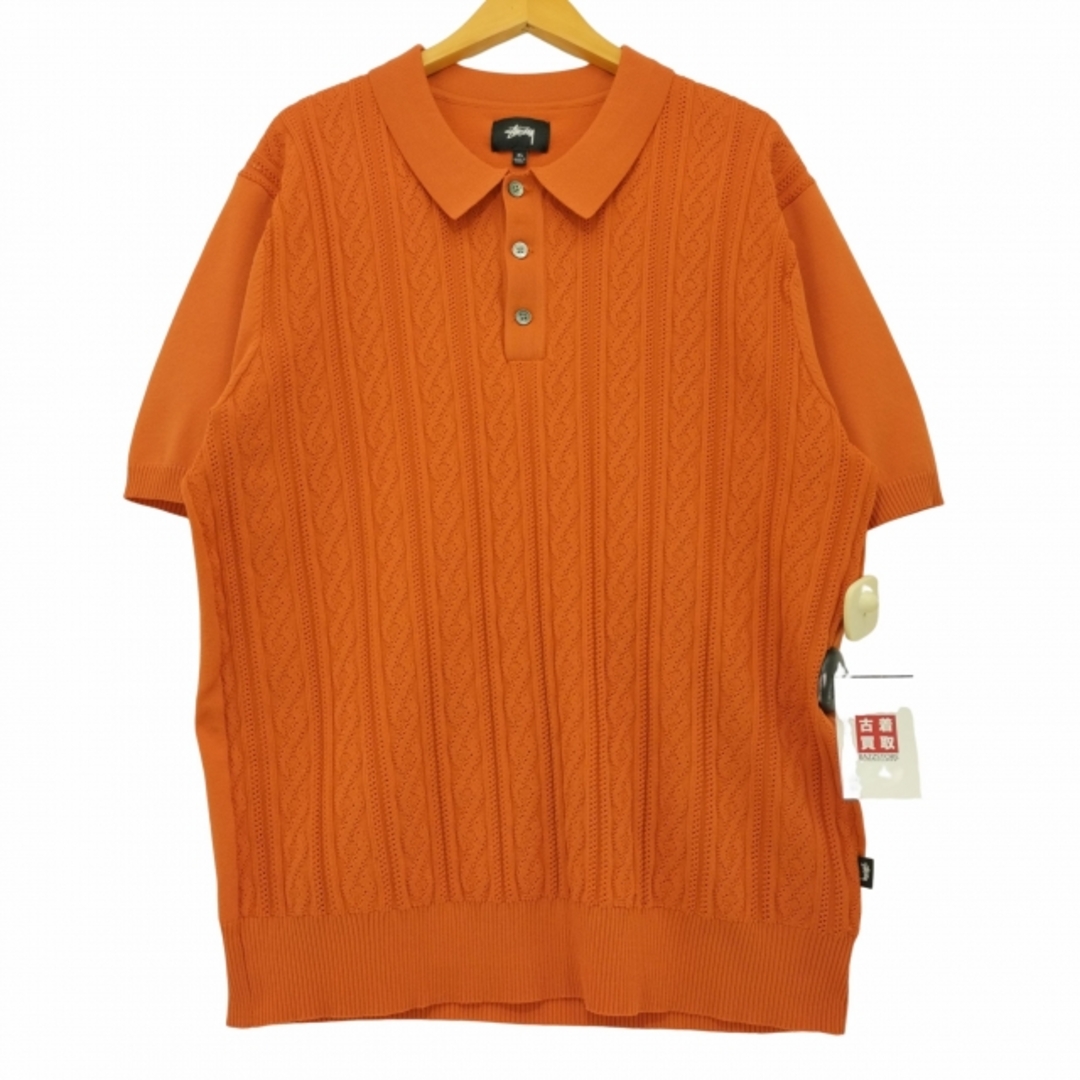 Stussy(ステューシー) Cable Ss summer polo knit