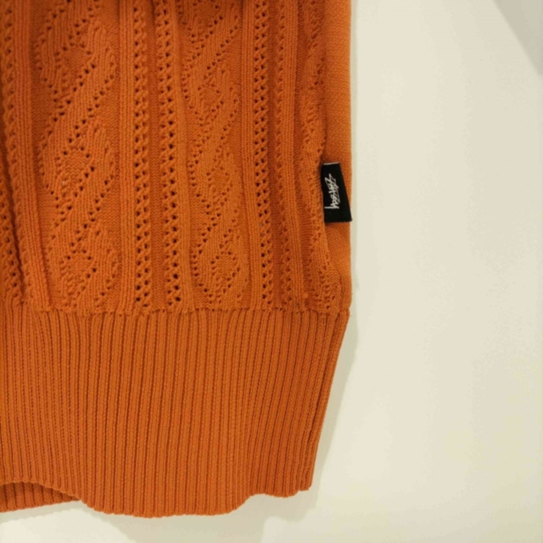 Stussy(ステューシー) Cable Ss summer polo knit