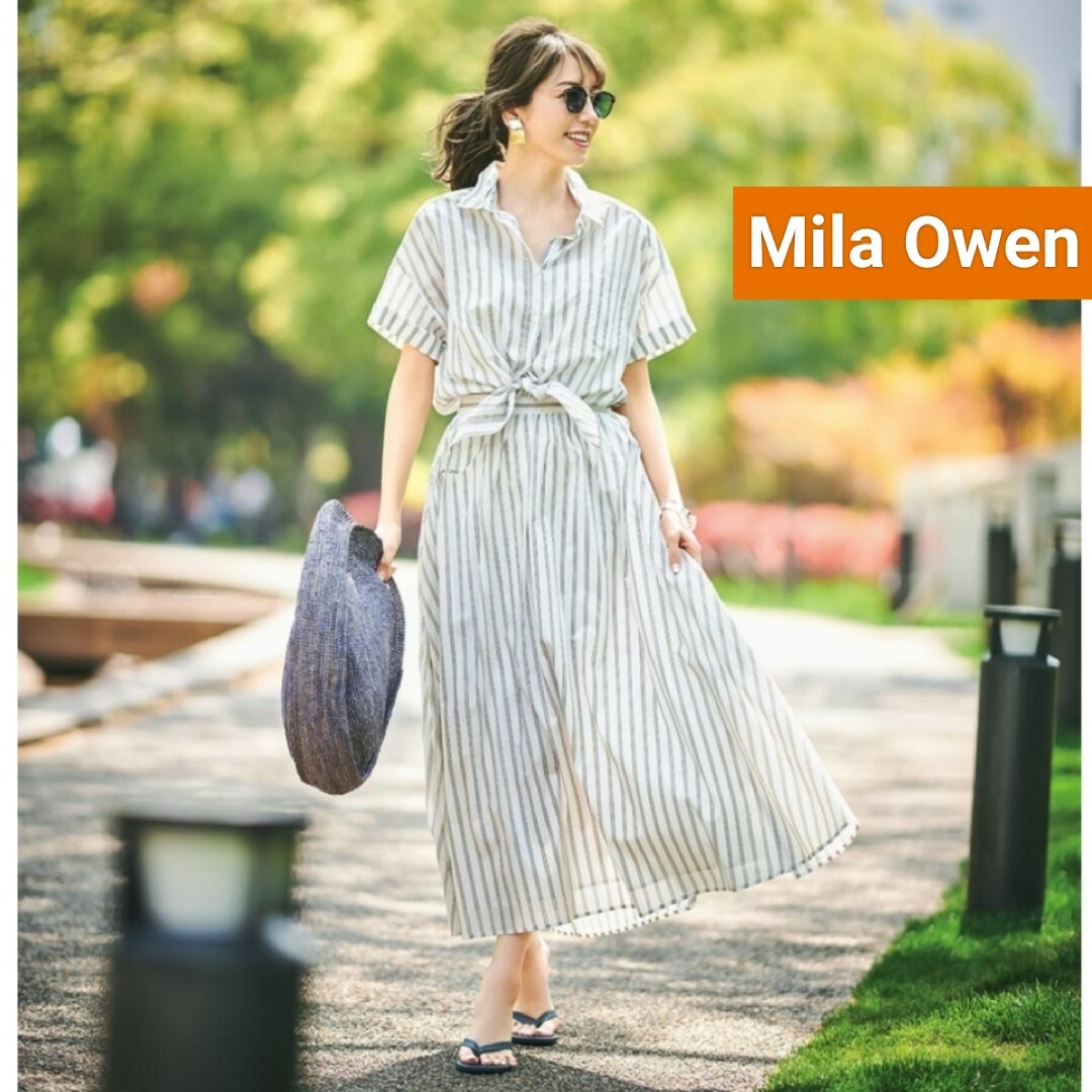 Mila Owen シャツワンピース　七分袖