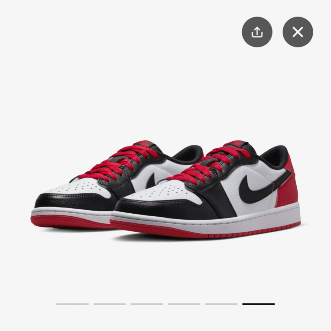 Nike Air Jordan 1 Retro Low OG Black Toe 4