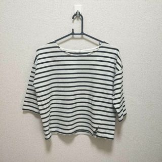 ジーユー(GU)の【美品】 GU 一点物 カットソー Tシャツ サイズM(Tシャツ(長袖/七分))