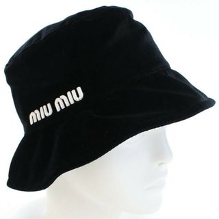 ミュウミュウ(miumiu)のミュウミュウ ハット 5HC196 068 F0967 NERO+BIANCO(ハット)