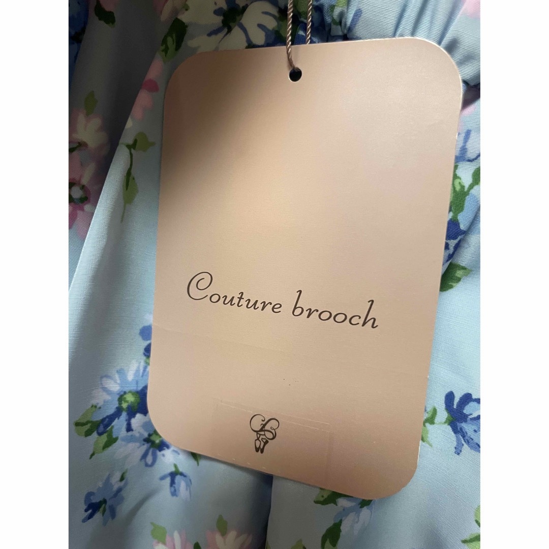 Couture Brooch - クチュールブローチ タグ付き未使用 水色花柄