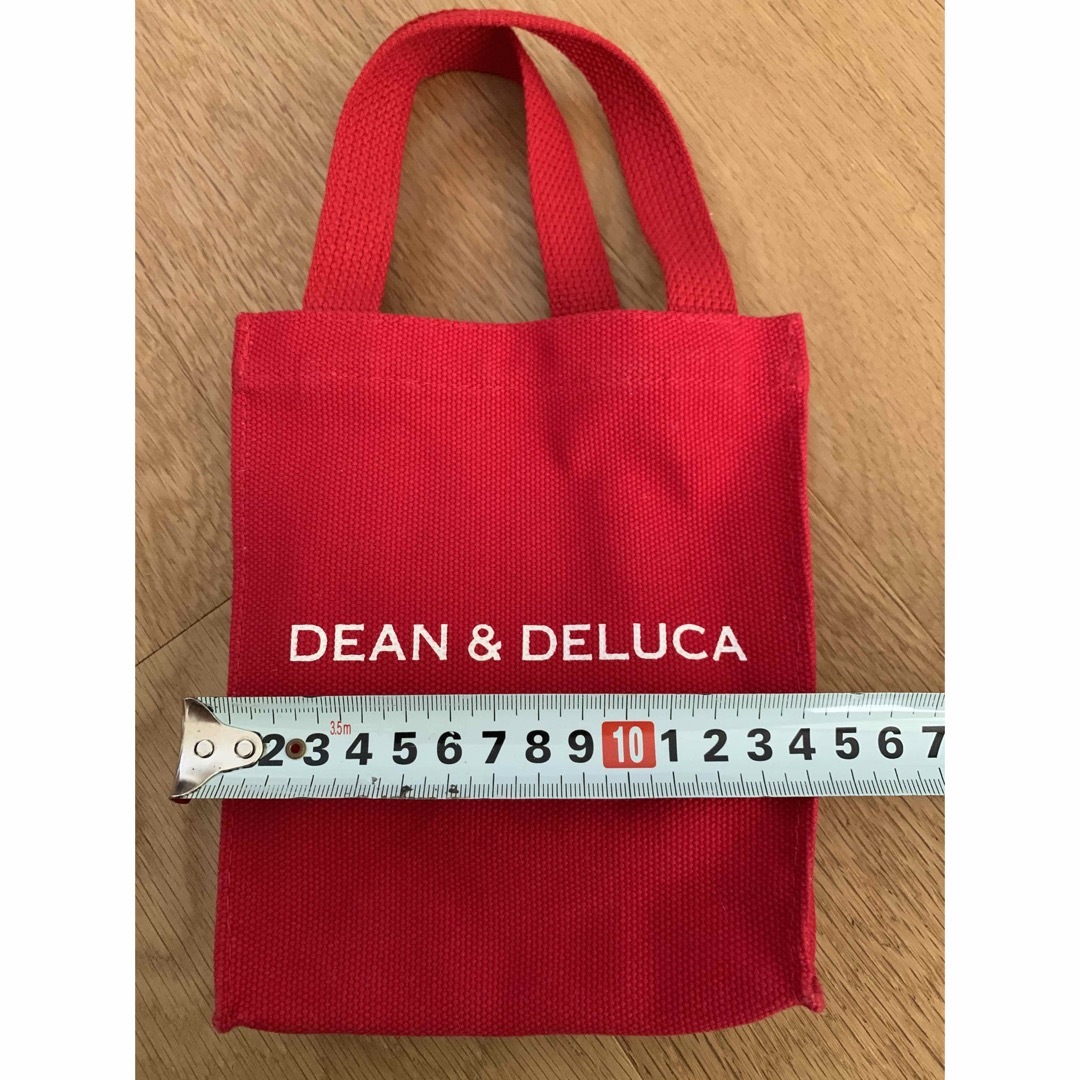 DEAN & DELUCA(ディーンアンドデルーカ)の美品！DEAN &DELUCA ミニミニトート　赤 レディースのバッグ(トートバッグ)の商品写真