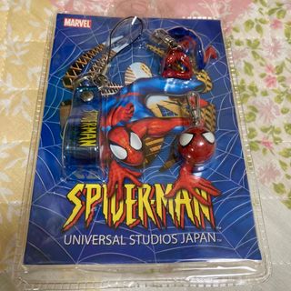 ユニバーサルスタジオジャパン(USJ)のusj スパイダーマン　ムービーストラップ　ユニバ(キャラクターグッズ)