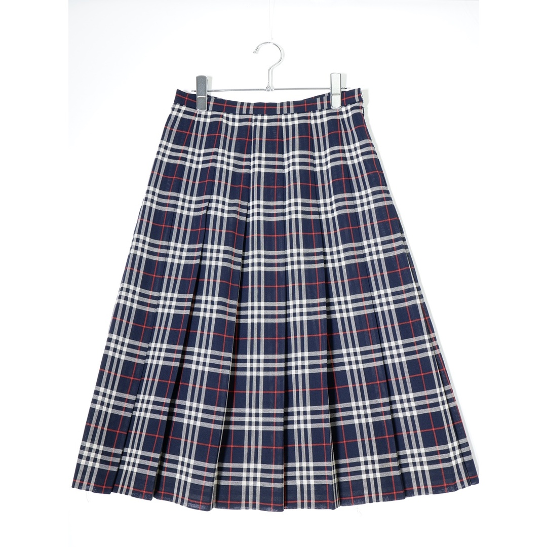 BURBERRY - Burberry'sバーバリーズ サマーウール 定番チェックプリーツスカート【40】【LSKA71975】