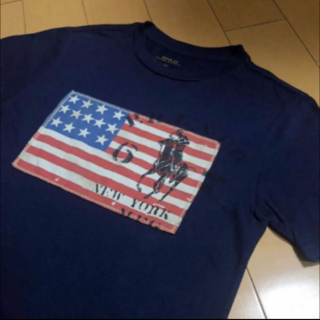 POLO RALPH LAUREN - ラルフローレン星条旗ネイビーコットンTの通販 by