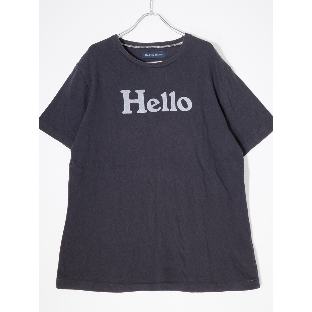 MADISONBLUEマディソンブルー  HELLO CREW NECK TEE クルーネック Tシャツ【02（M）】【LTSA72051】