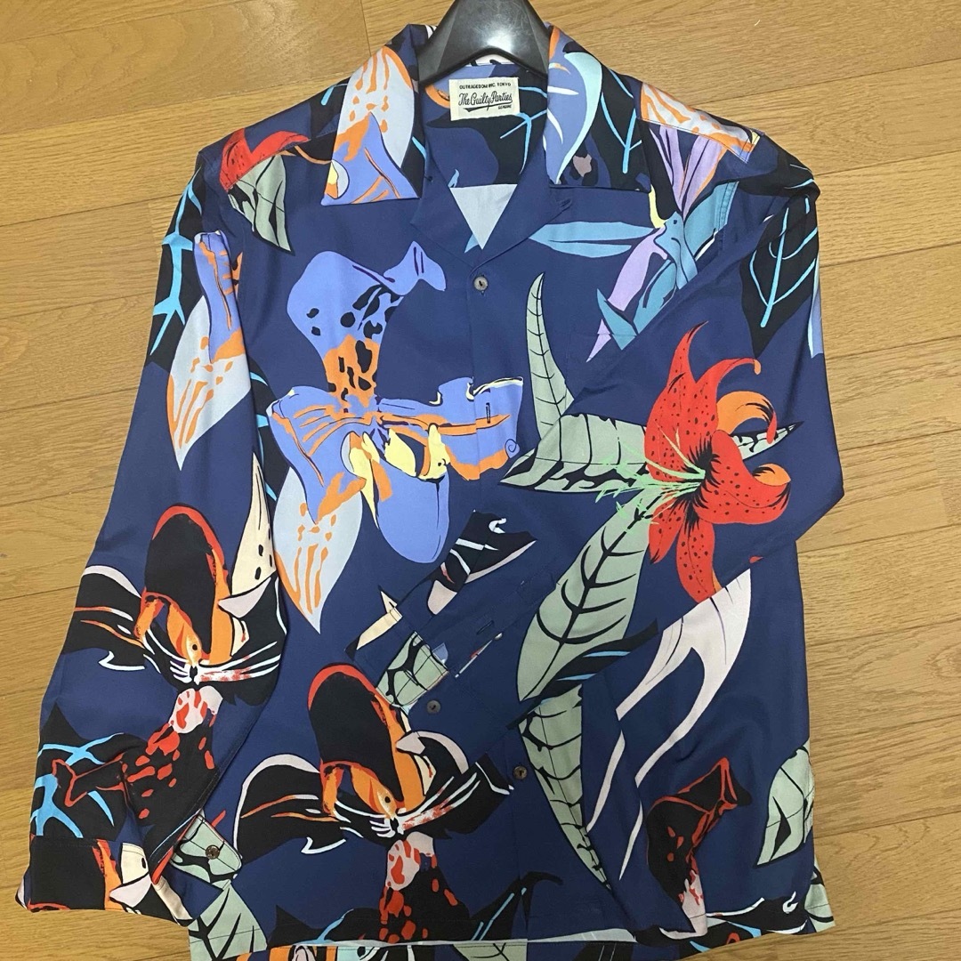 WACKO MARIA百花図HAWAIAN SHIRT L/S 花柄アロハシャツ-