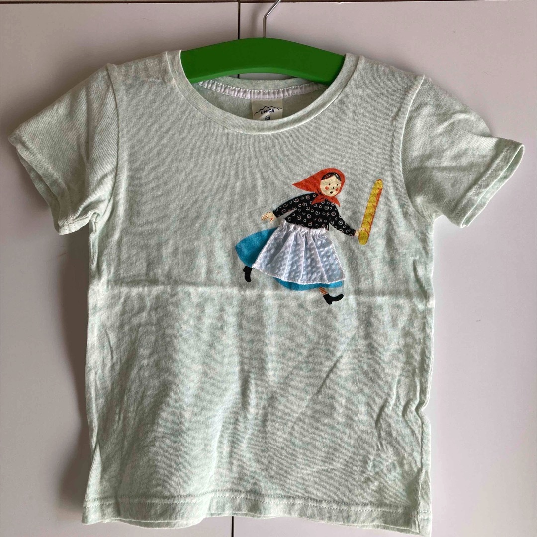 UNICA(ユニカ)のUNICA＊赤ずきんアップリケＴシャツ 120 キッズ/ベビー/マタニティのキッズ服女の子用(90cm~)(Tシャツ/カットソー)の商品写真