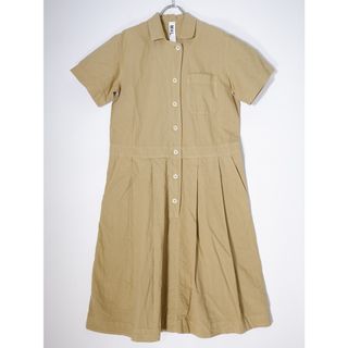 マーガレットハウエル(MARGARET HOWELL)のMHL. MARGARET HOWELLマーガレットハウエル DENSE COTTON LINEN ワークドレスワンピース【2】【LOPA72135】(その他)