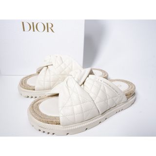 ディオール(Dior)のDiorディオール 国内正規品2022SS DTWIST CANNAGE QUILTEDカナージュキルト サンダル【38.5】【LFWA71982】(その他)