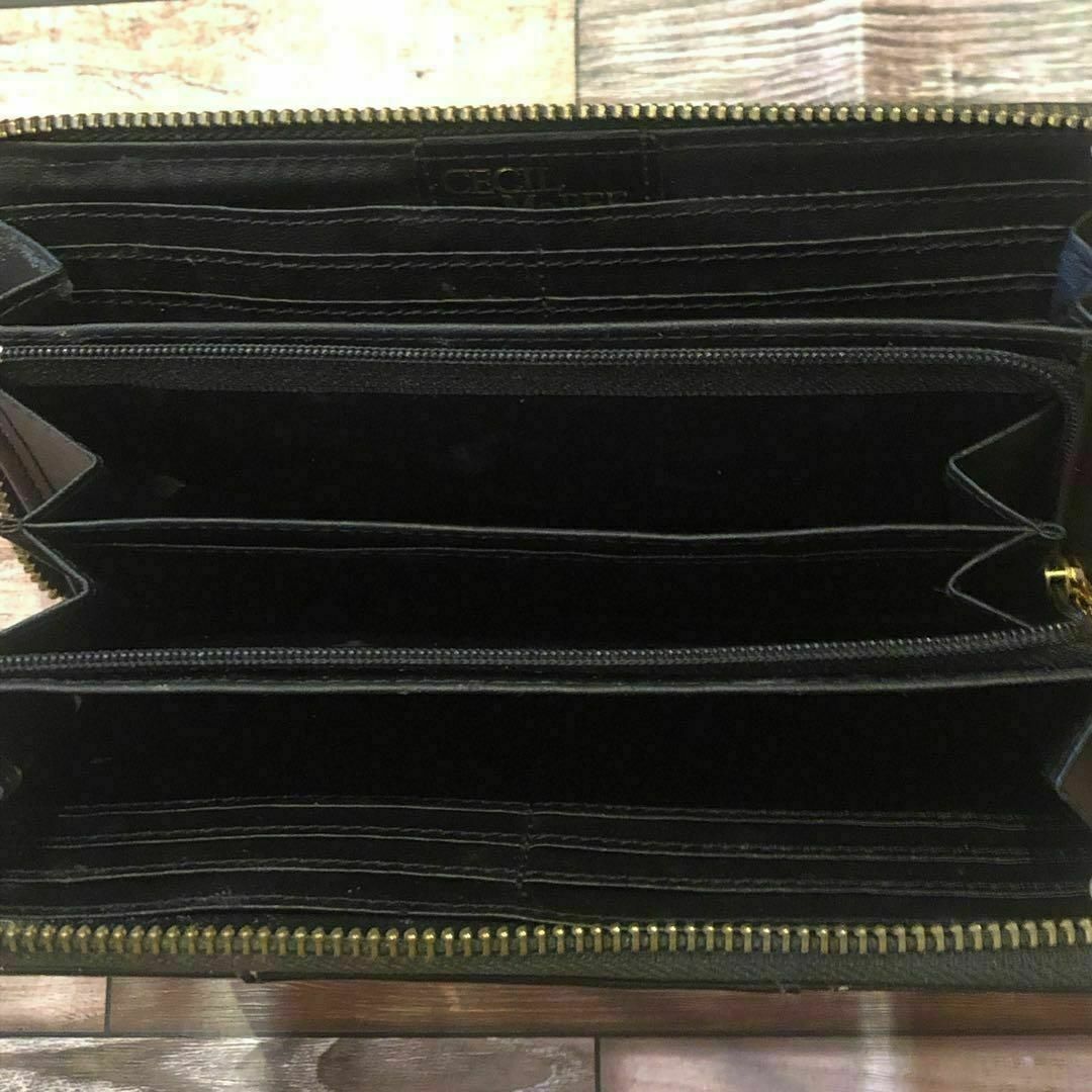 3600円割引き!#セシルマクビー#ロゴ#財布#ブラック#セール#安い